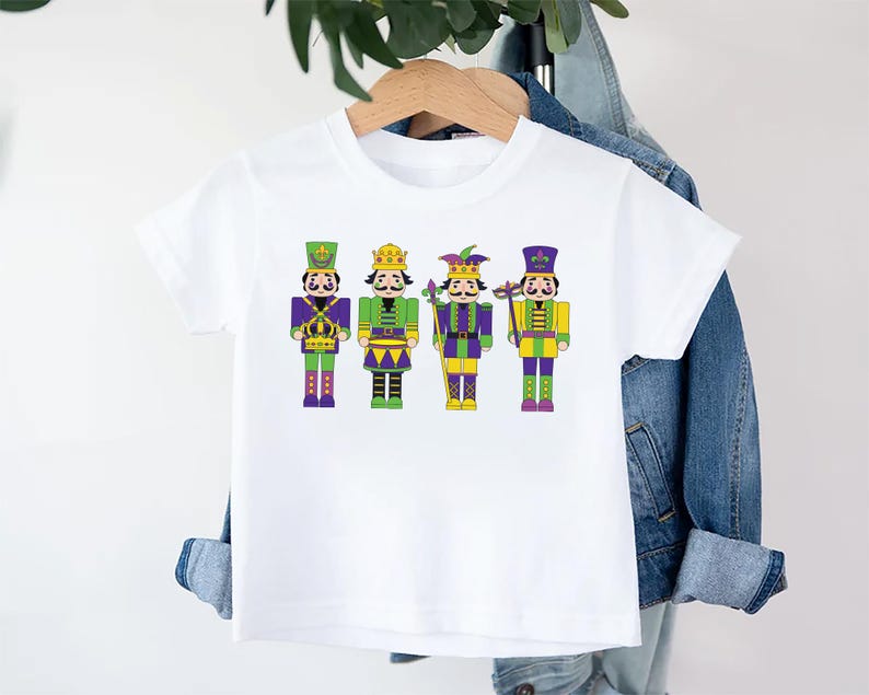 Nutcracker Mardi Gras Baby Sweatshirt, Adorable Mardi Gras Kids Outfit Celebrations