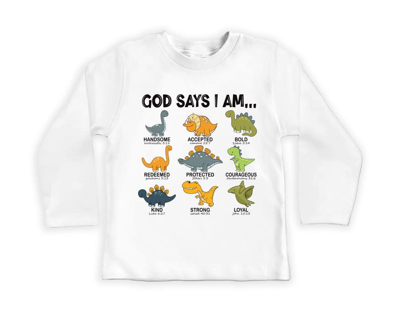 God Says I Am Handsome Baby Shirt, Inspirational Kids Outfit