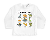 God Says I Am Handsome Baby Shirt, Inspirational Kids Outfit