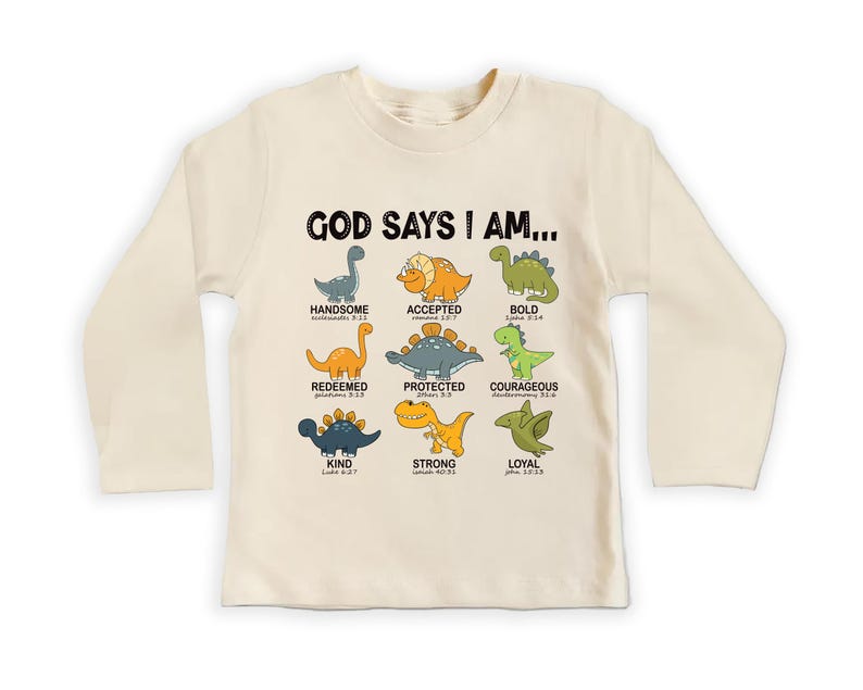 God Says I Am Handsome Baby Shirt, Inspirational Kids Outfit