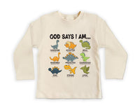 God Says I Am Handsome Baby Shirt, Inspirational Kids Outfit