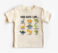 God Says I Am Handsome Baby Shirt, Inspirational Kids Outfit