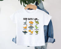 God Says I Am Handsome Baby Shirt, Inspirational Kids Outfit