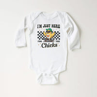 I'm Just Here For The Chicks Baby Bodysuit, Spring Celebrations