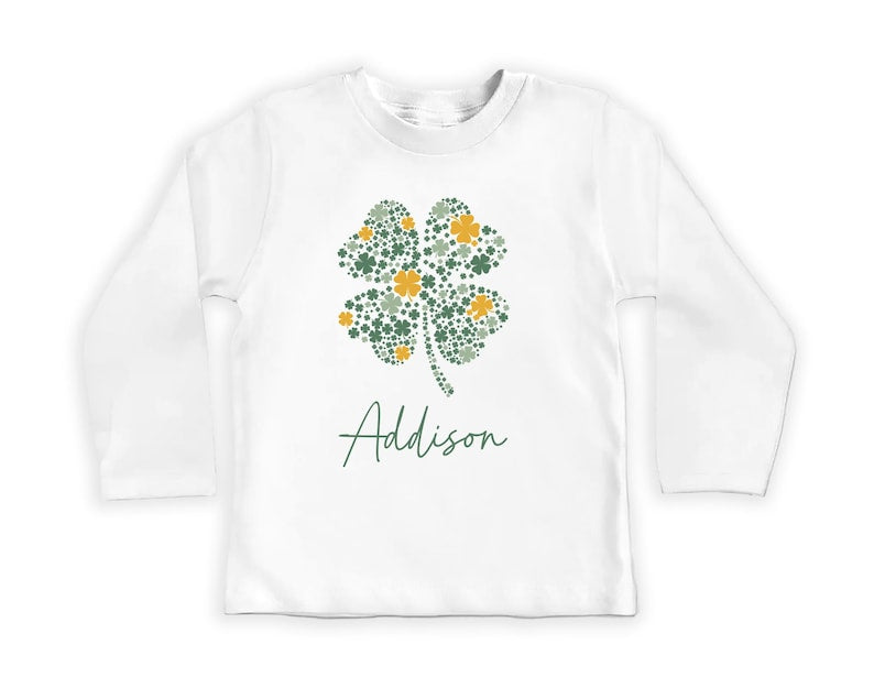 Personalized St Patrick's Day Baby Shirt, Adorable Irish Outfit