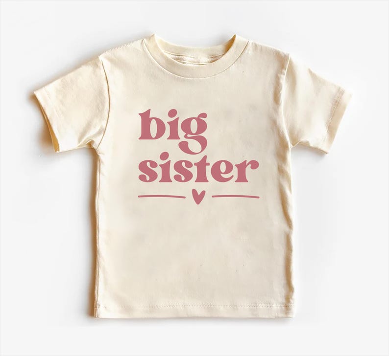 Big Sister Baby Shirt, Adorable Big Sister Gift for Girls, Pregnancy Announcement Pullover