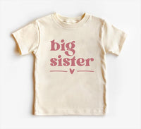 Big Sister Baby Shirt, Adorable Big Sister Gift for Girls, Pregnancy Announcement Pullover