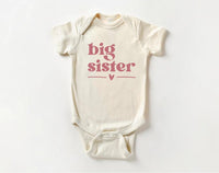 Big Sister Baby Shirt, Adorable Big Sister Gift for Girls, Pregnancy Announcement Pullover