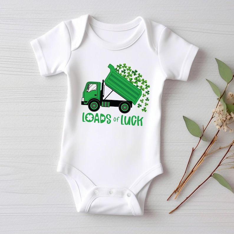 Loads of Luck Baby Bodysuit, Irish Holiday Gift