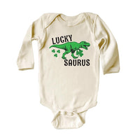 Lucky Saurus St. Patrick's Day Baby Sweatshirt , Saint Patrick’s Day Gift
