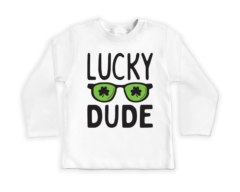 Lucky Dude St. Patrick's Day Baby Sweatshirt, Fun St. Paddy's Gift