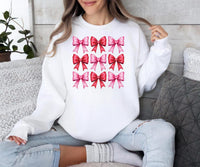 Retro Valentine's Day Sweatshirt, Heart Coquette Sweatshirt