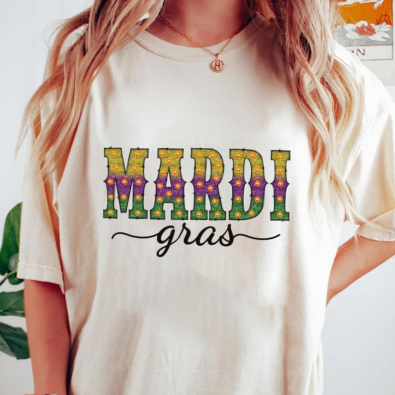 Mardi Gras Short Sleeve T-Shirt, Mardi Gras Day Shirt