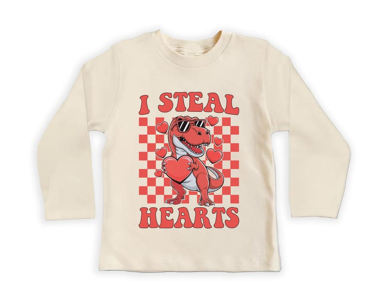 I Steal Hearts Baby Bodysuit, Cute Valentine Day Kids Outfit