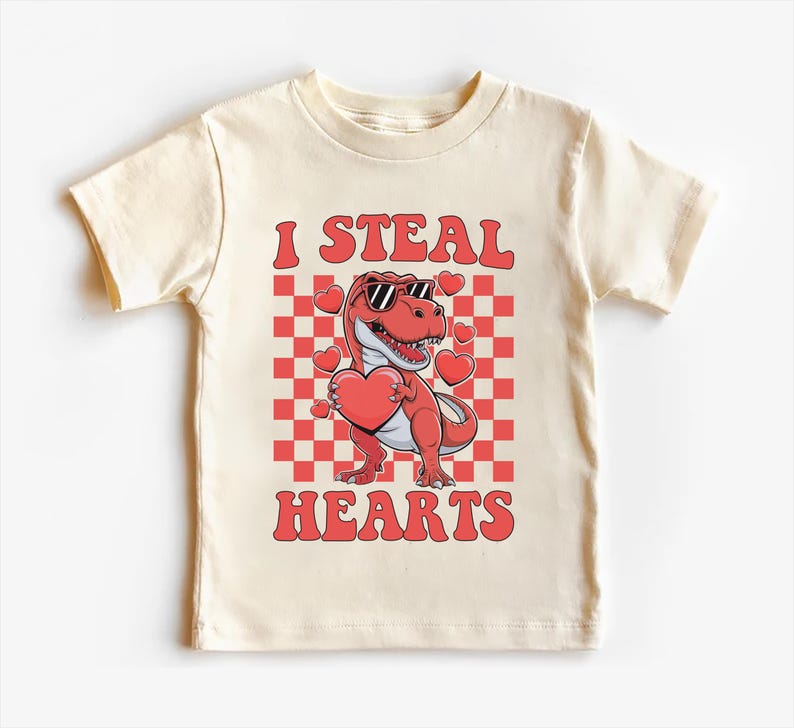 I Steal Hearts Baby Bodysuit, Cute Valentine Day Kids Outfit