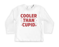 Cooler Than Cupid Baby Sweatshirt, Cute Valentine Day Kids Outfit