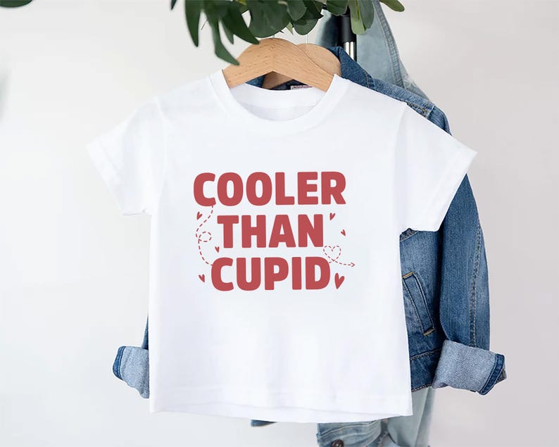 Cooler Than Cupid Baby Sweatshirt, Cute Valentine Day Kids Outfit