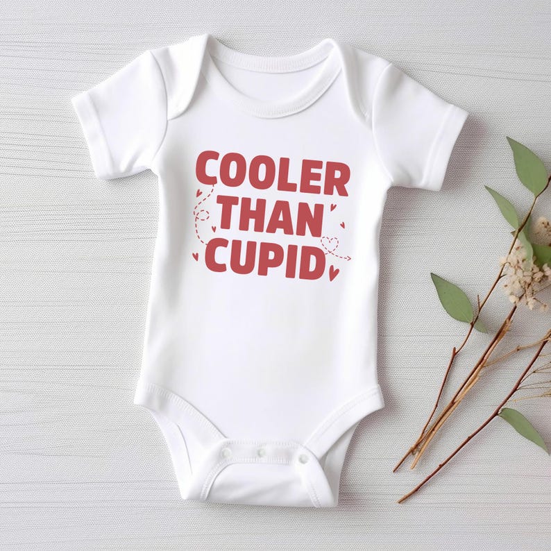 Cooler Than Cupid Baby Sweatshirt, Cute Valentine Day Kids Outfit