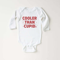 Cooler Than Cupid Baby Sweatshirt, Cute Valentine Day Kids Outfit