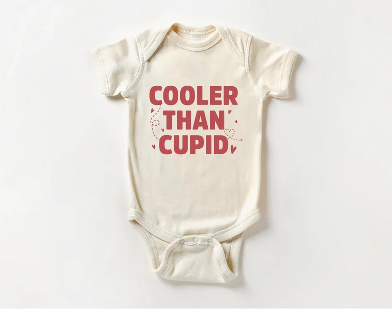 Cooler Than Cupid Baby Sweatshirt, Cute Valentine Day Kids Outfit