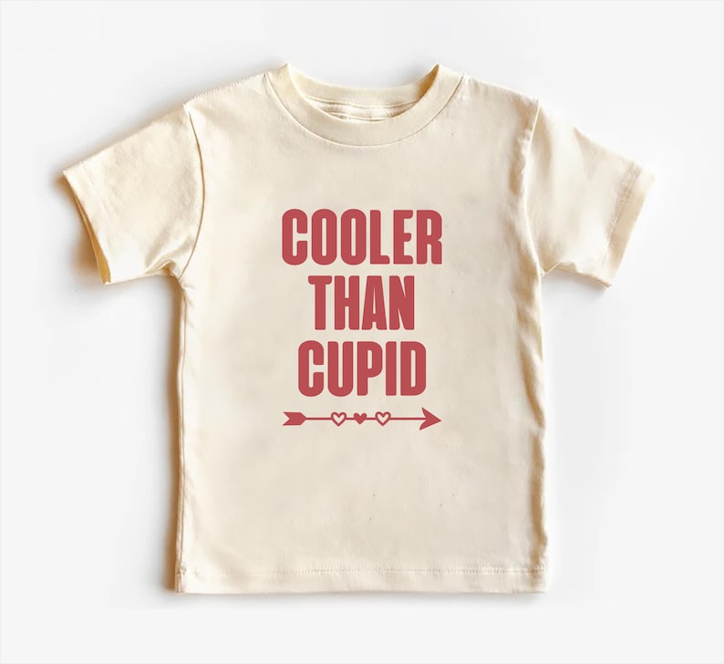 Cooler Than Cupid Baby Shirt, Cute Valentine Day Kids Outfit