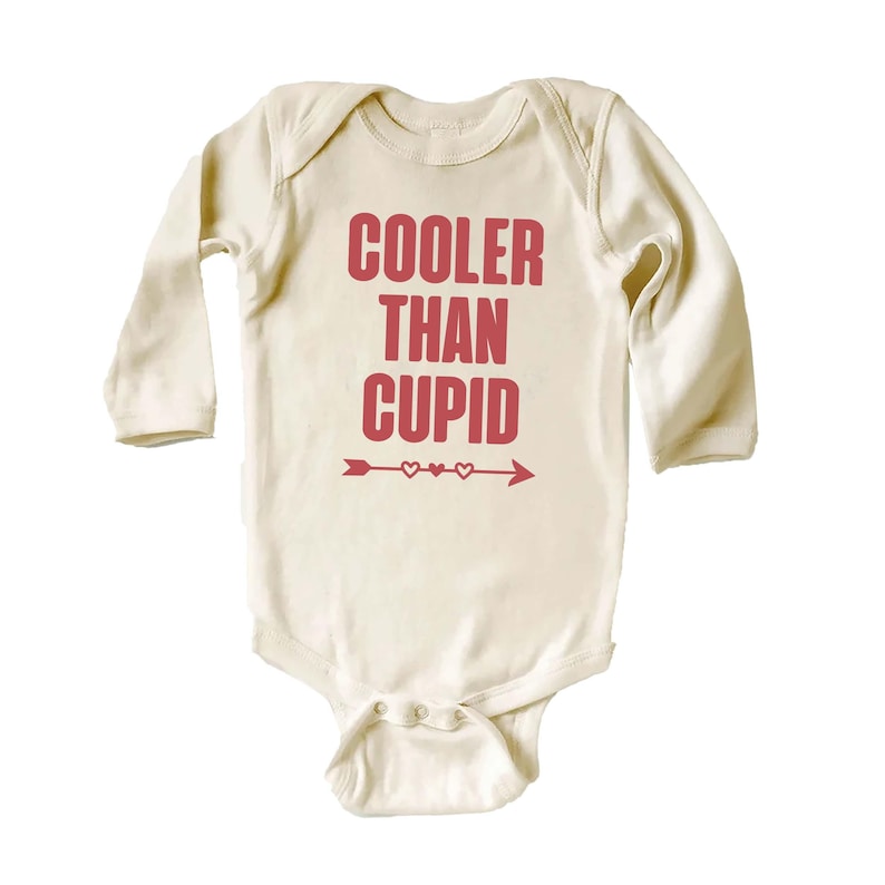 Cooler Than Cupid Baby Shirt, Cute Valentine Day Kids Outfit