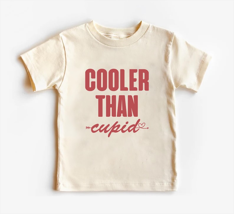 Cooler Than Cupid Baby Bodysuit, Cute Valentine Day Kids Outfit