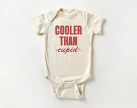 Cooler Than Cupid Baby Bodysuit, Cute Valentine Day Kids Outfit