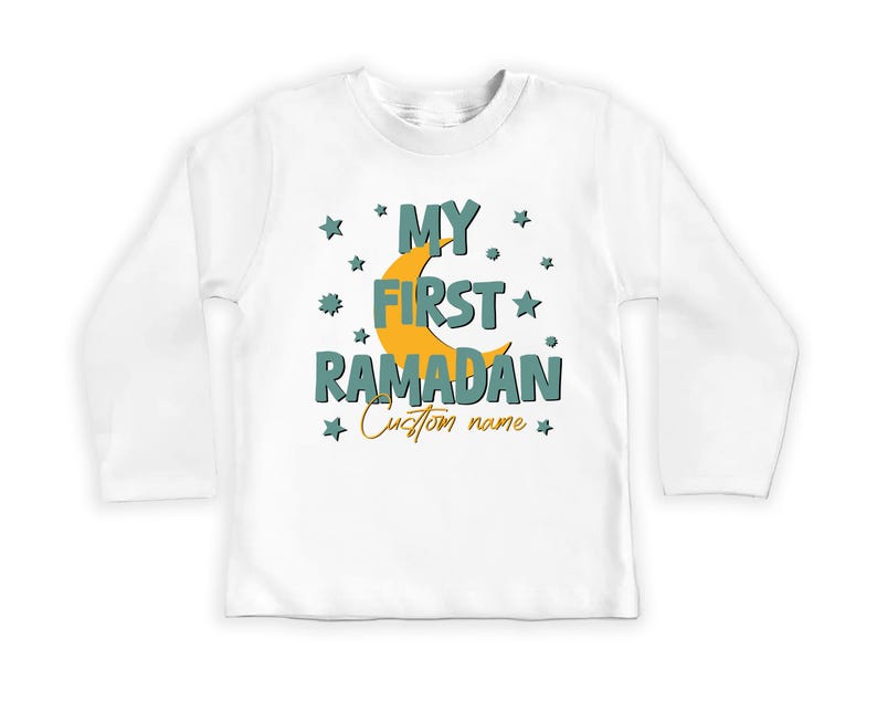 Custom First Ramadan Baby Sweatshirt, Muslim Baby Gift