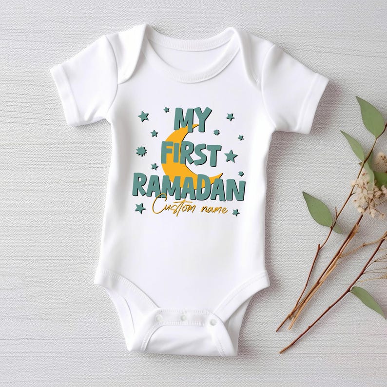 Custom First Ramadan Baby Sweatshirt, Muslim Baby Gift