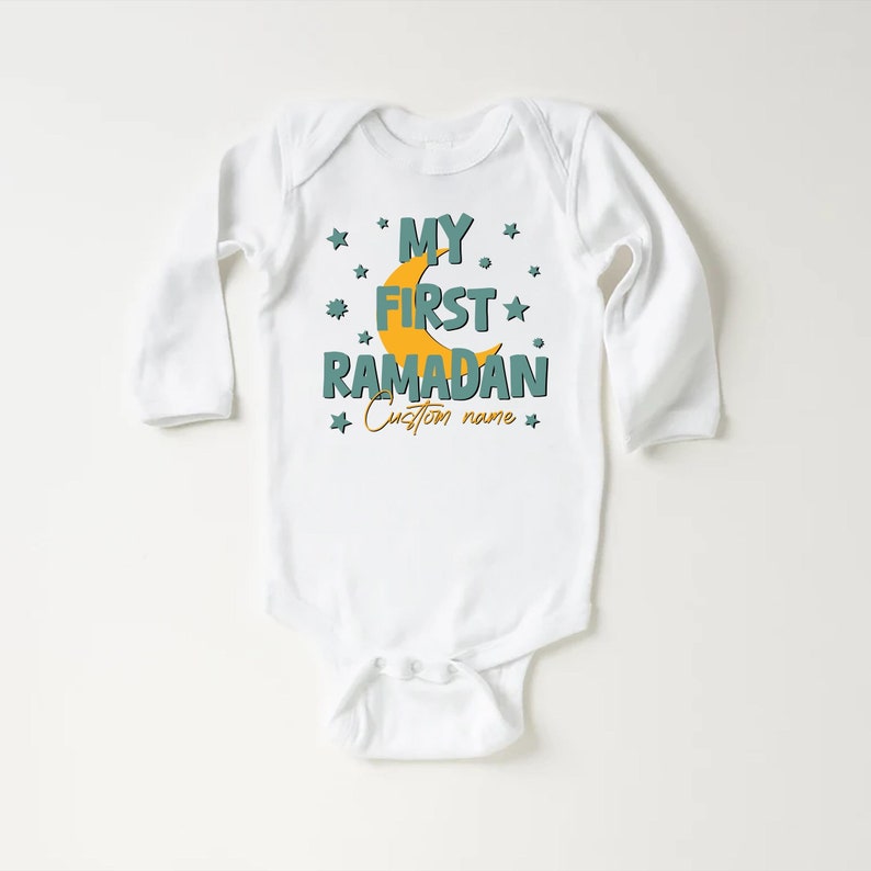 Custom First Ramadan Baby Sweatshirt, Muslim Baby Gift