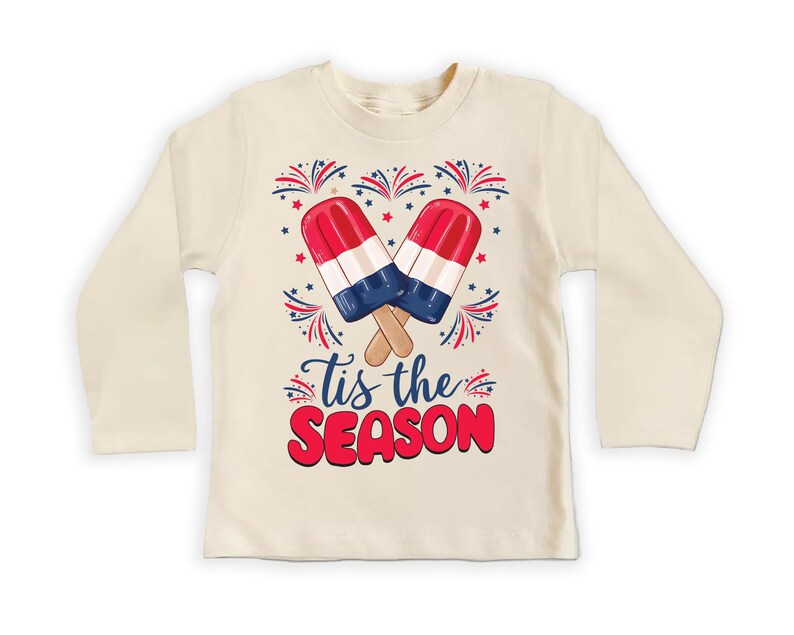 4th of July Baby Baby Shirt, Fireworks Ice Cream Baby Outfit