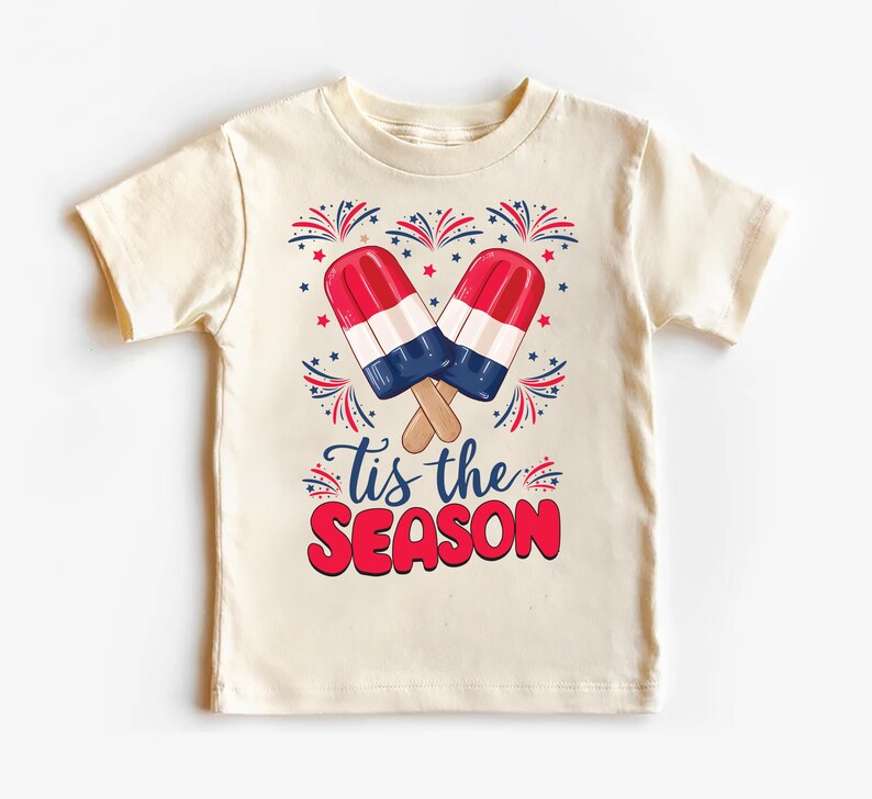 4th of July Baby Baby Shirt, Fireworks Ice Cream Baby Outfit