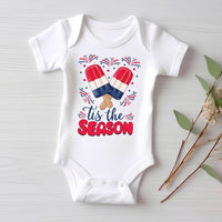4th of July Baby Baby Shirt, Fireworks Ice Cream Baby Outfit