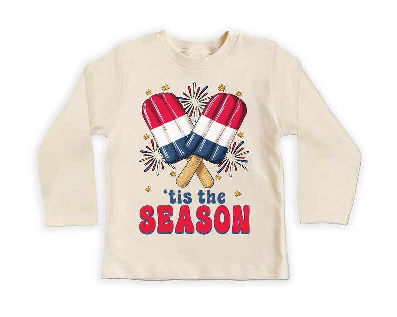 4th of July Baby Baby Shirt, Fireworks Ice Cream Baby Outfit