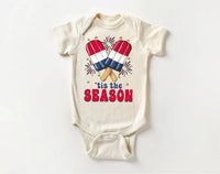 4th of July Baby Baby Shirt, Fireworks Ice Cream Baby Outfit
