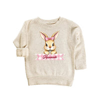 Personalized Easter Bunny Baby Sweatshirt, Adorable Bunny Pullover