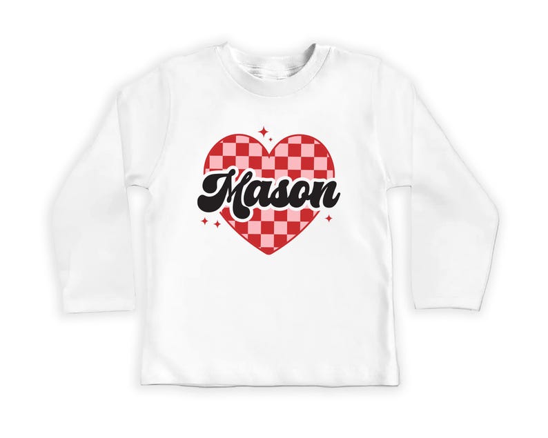 Heart Valentine's Day Baby Sweatshirt, Custom Kids Valentine's Baby Pullover