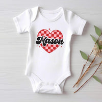 Heart Valentine's Day Baby Sweatshirt, Custom Kids Valentine's Baby Pullover