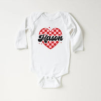 Heart Valentine's Day Baby Sweatshirt, Custom Kids Valentine's Baby Pullover