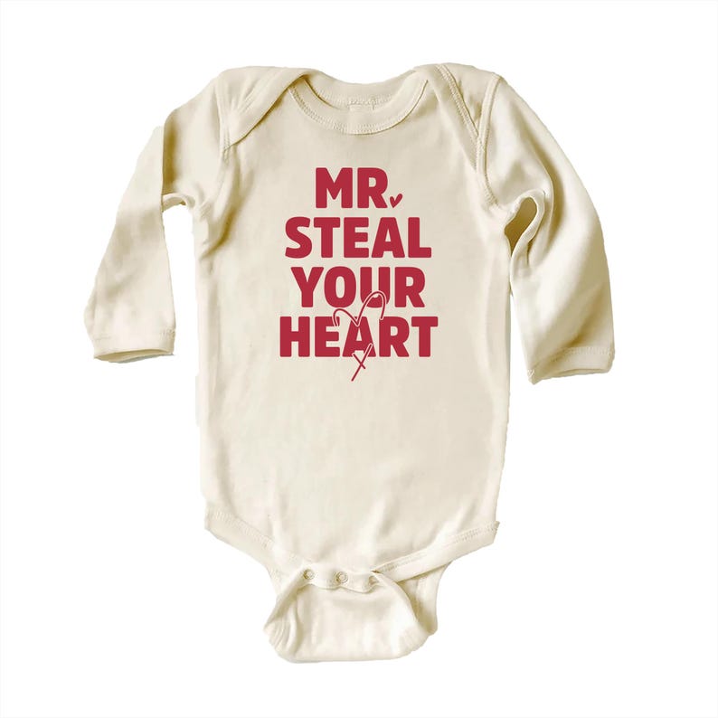 Mr. Steal Your Heart Baby Shirt, Adorable Boy Valentine Pullover