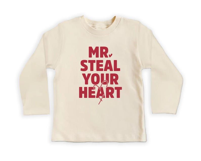 Mr. Steal Your Heart Baby Shirt, Adorable Boy Valentine Pullover