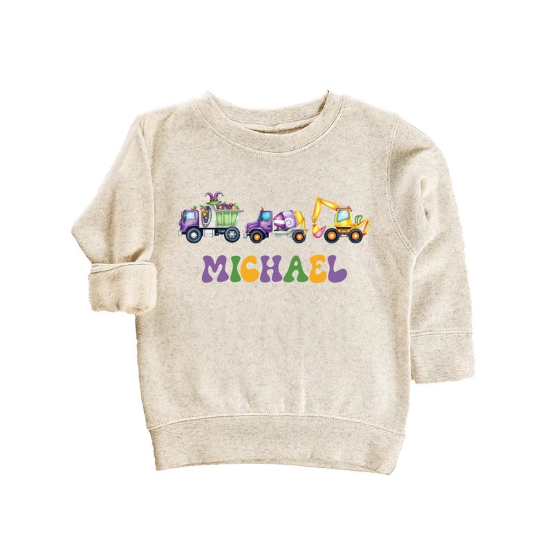 Construction Parade Baby Sweatshirt, Mardi Gras Parade Shirt for Kids
