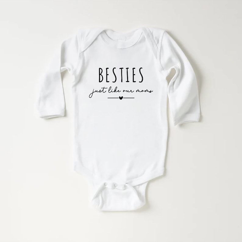 Cute Besties Baby Shirt, Adorable Newborn Baby Gift
