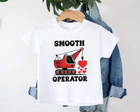 Construction Valentine Baby Bodysuit, First Valentines Day Outfit