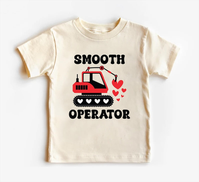 Construction Valentine Baby Bodysuit, First Valentines Day Outfit