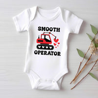 Construction Valentine Baby Bodysuit, First Valentines Day Outfit