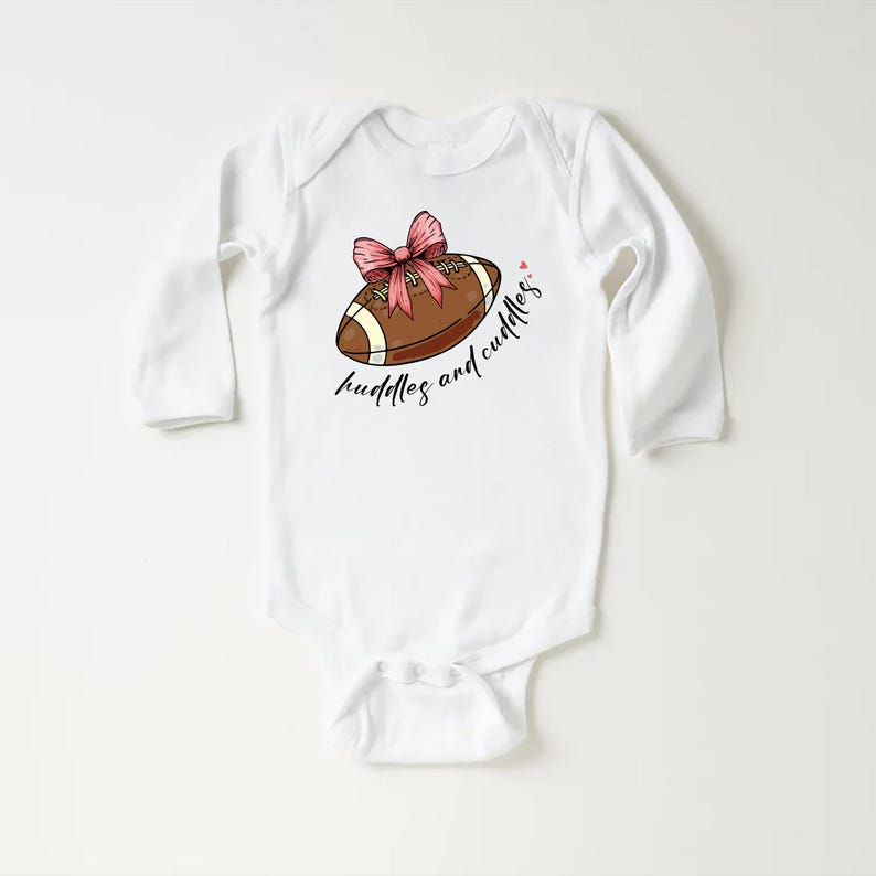 Huddles & Cuddles Baby Shirt, Cute Toddler Football Outfit