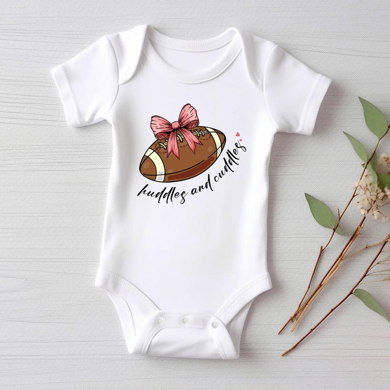 Huddles & Cuddles Baby Shirt, Cute Toddler Football Outfit