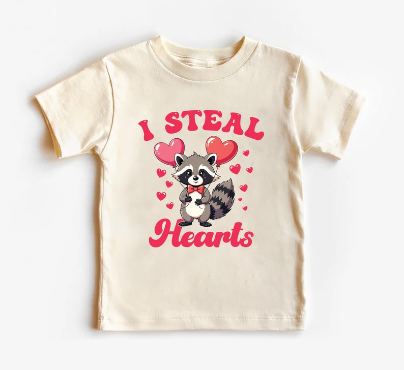 I Steal Hearts Baby Sweatshirt, Cute Animal Valentine Outfit